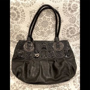 Brighton NALA Black Leather Masterpiece Collection Handbag